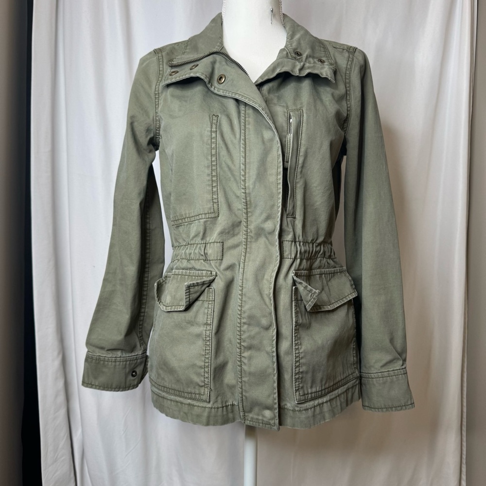 Madewell Green Utility Jacket with Adjustable Waist Size Small - Medium - Picture 9 of 15